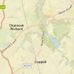 Coppull Street Map