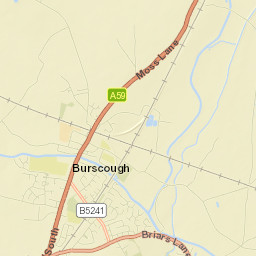 63 Mill Lane, Burscough, Ormskirk, Lancashire Street Map