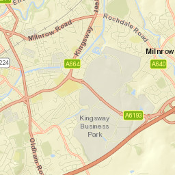 Milnrow Street Map