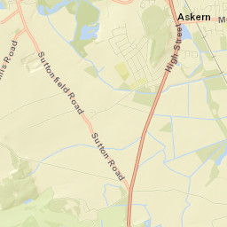 Askern Street Map