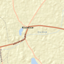 Kisielice Street Map