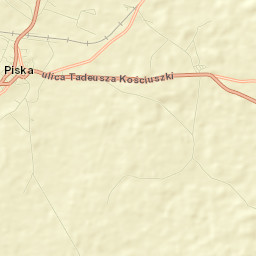 Biała Piska Street Map
