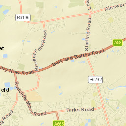 Black Lane, Higher Ainsworth Rd/Grindsbrook Street Map