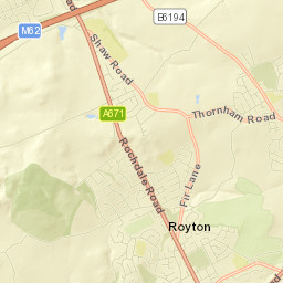 85 Oozewood Road, Royton, UK Street Map