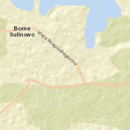 Borne Sulinowo Street Map