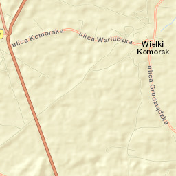 Warlubie Street Map