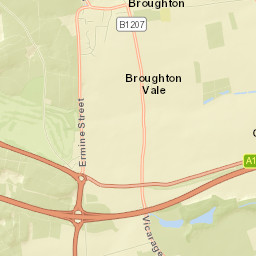 98 High Street, Broughton, Brigg, North Lincolnshire Street Map
