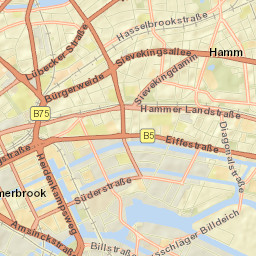 Hammerbrook Street Map