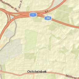 Oststeinbek Street Map