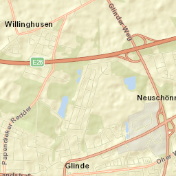 Glinde Street Map
