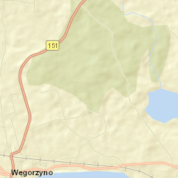 Węgorzyno Street Map