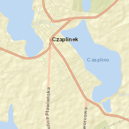 Czaplinek Street Map