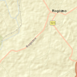 Rogóźno Street Map
