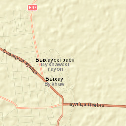 Bykhaw Street Map