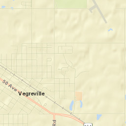 Vegreville Street Map