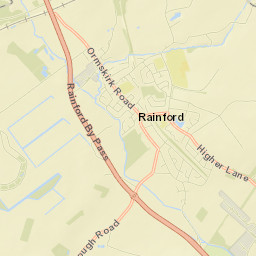 Rainford Street Map