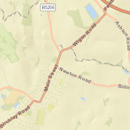 A571, Billinge, Wigan, Merseyside WN5 7PB Street Map