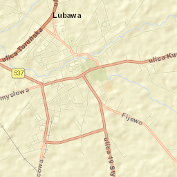 Lubawa Street Map