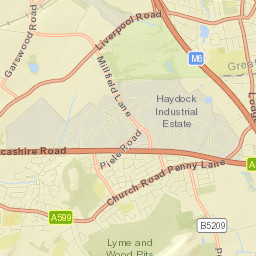 Ashton in Makerfield Street Map