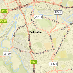 Dukinfield Street Map