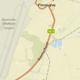 Finningley Street Map