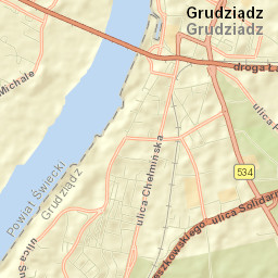 Grudziądz Street Map