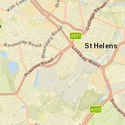 St Helens Street Map