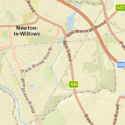 Newton-le-Willows Street Map