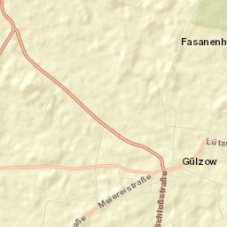 Gülzow Street Map