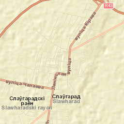 Slawharad Street Map