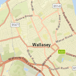 Wallasey Street Map