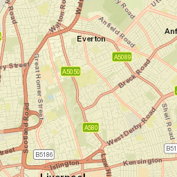 17 Prescot Street, Liverpool, Merseyside L7 Street Map