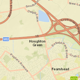 Warrington Street Map