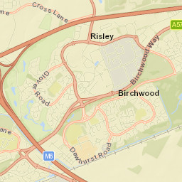 7 Cross Lane South, Risley, Warrington WA3 Street Map