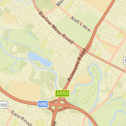Chorlton cum Hardy Street Map