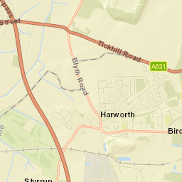 7 Main Street, Harworth, Doncaster, Nottinghamshire Street Map