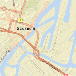 Szczecin Street Map