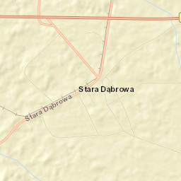 Stara Dąbrowa Street Map