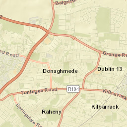 Raheny Street Map