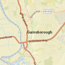 Gainsborough Street Map