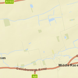 Middle Rasen Street Map