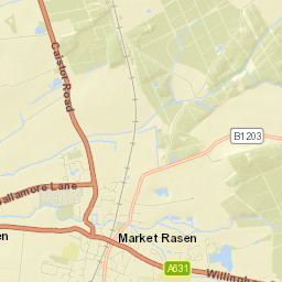 Market Rasen Street Map