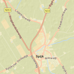 Spijk Street Map