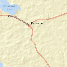 Brüssow Street Map