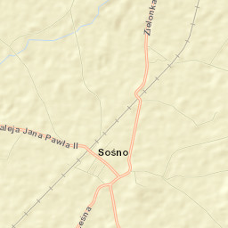 Sośno Street Map