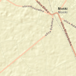 Mońki Street Map