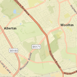 470 Allerton Road, Liverpool, Merseyside L18 Street Map