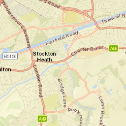 Stockton Heath Street Map