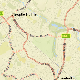 Cheadle Hulme Street Map