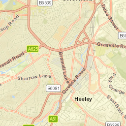 Sheffield Street Map